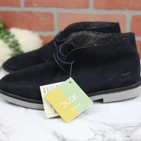 Hey Dude NEW Torino Navy Blue Suede Leather Desert Chukka 